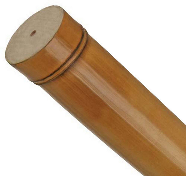 faux bamboo curtain rods