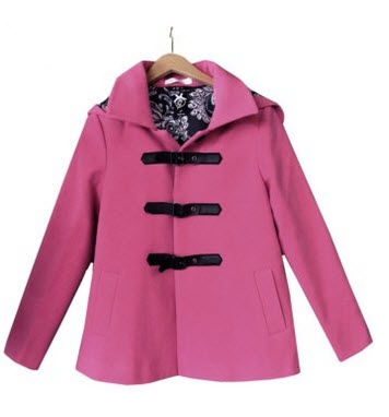 light pink pea coat