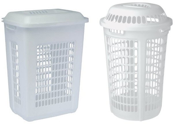 plastic laundry basket with lid