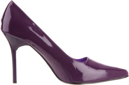 purple high heel shoes for women