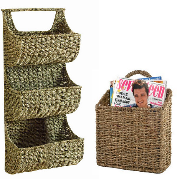 wall storage baskets